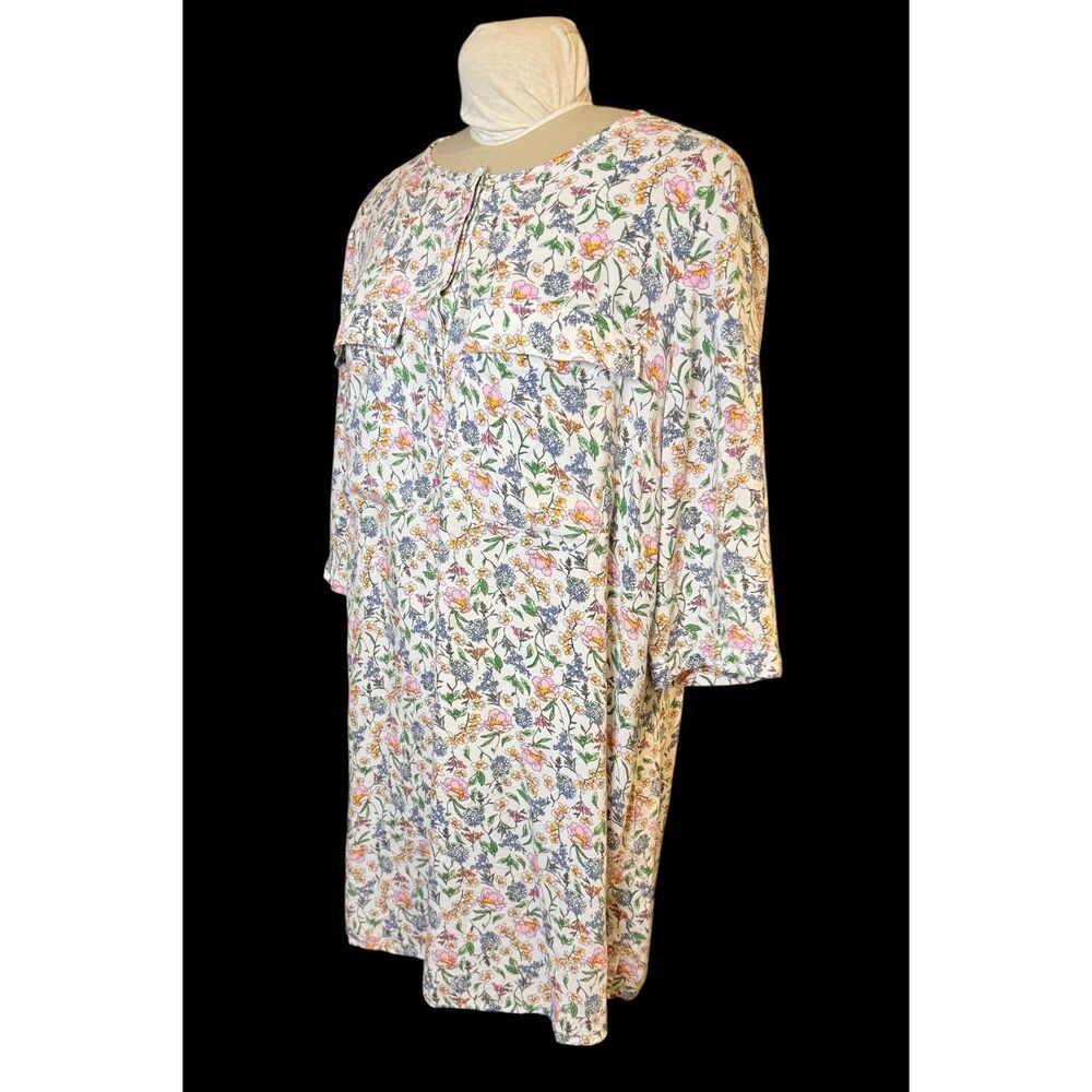 H&M Floral Print Flowy Dress with 3/4 Sleeves Midi Length Sz. 12 - Picture 6 of 10